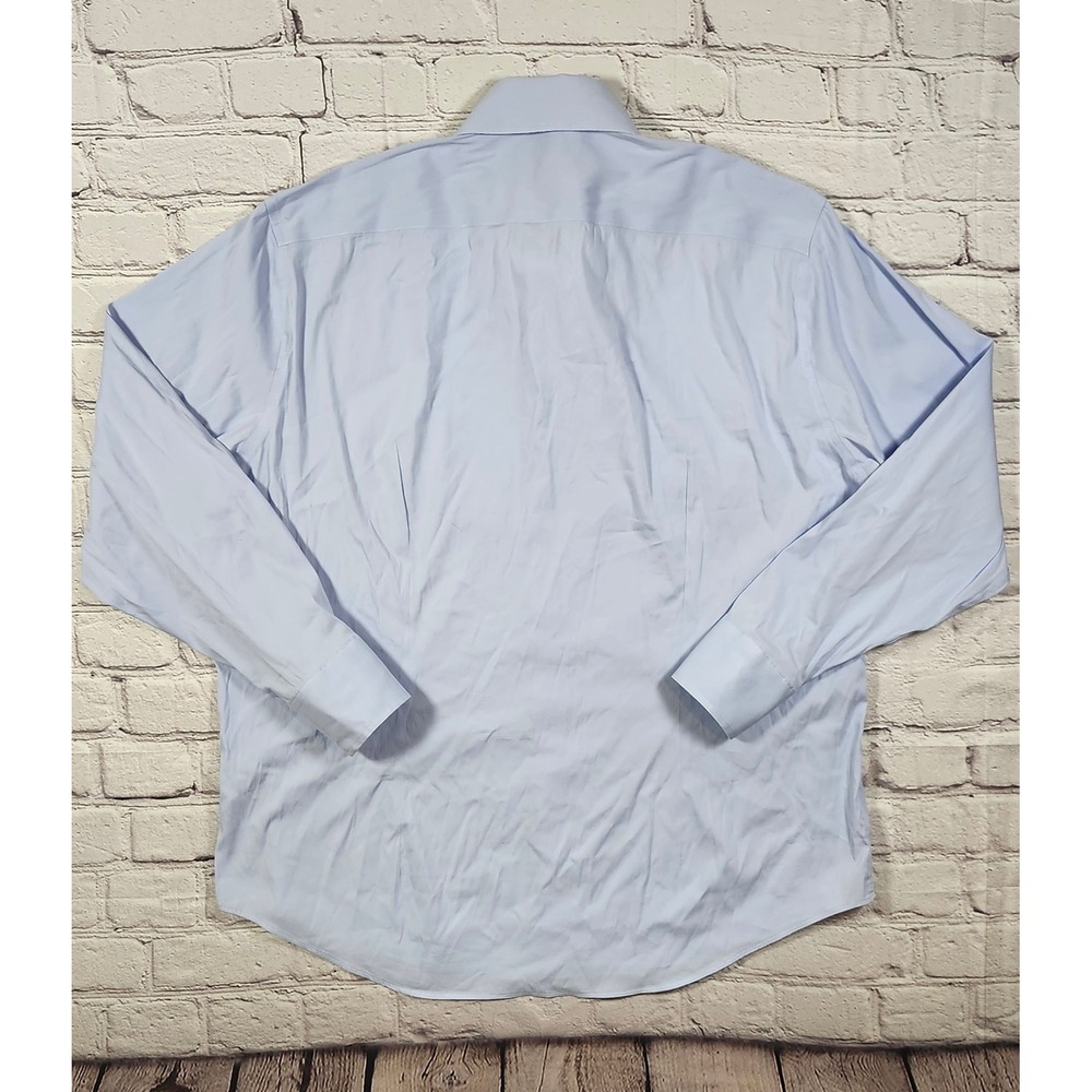 Bonobos Mens Athletic Fit Dress Shirt Light Blue L 16.5 33 Long Sleeve Cotton - Picture 3 of 7